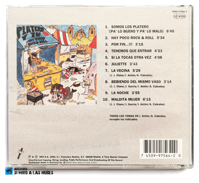 Platero y Tú - 'Hay Poco R&R' (1994)