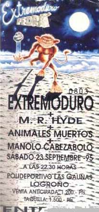 Entrada-Extremoduro-Pedra-año-1995-09-23-Polideportivo-Las-Gaunas-Logroño