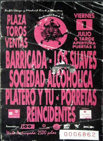 Entrada-Platero-y-Tu-año-1994-07-01-Monstruos-del-Rock-de-Aki-Madrid