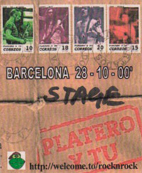 Platero y Tú - pase Stage del concierto de Barcelona 2000