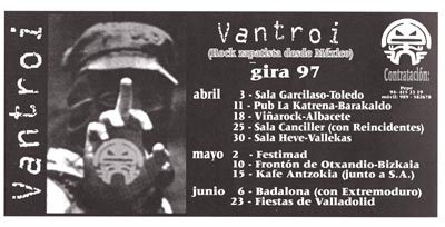 Anuncio-Vantroi-gira-España-Abril-Mayo-y-Junio-de-1997