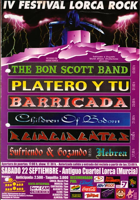 Cartel-Platero-y-Tu-IV-Lorca-Rock-año-2001-09-22-Murcia