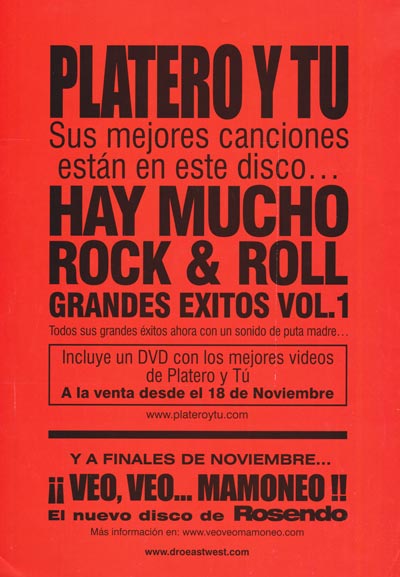 Cartel-Platero-y-Tu-año-2002-Noviembre-anuncio-Hay-mucho-rock-and-roll-volumen-I