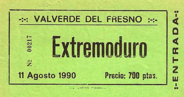 Entrada-Extremoduro-año-1990-08-11-Valverde-del-Fresno-Caceres