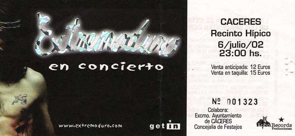 Entrada-Extremoduro-año-2002-07-06-Recinto-Hipico-Caceres