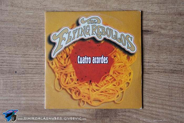 Single 'Cuatro Acordes' de The Flying Rebollos, año 1998 - portada Single-Cuatro-Acordes-Flying-Rebollos-1998-frontal