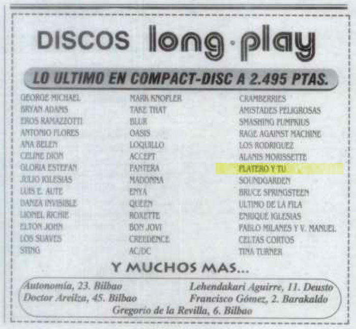 1996-06-07-evasion-anuncio-long-play-discos-platero